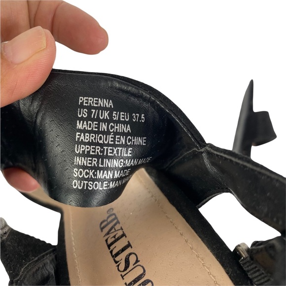 Just fab Slingback Sandal Perenna block heels size 7 - Picture 4 of 6